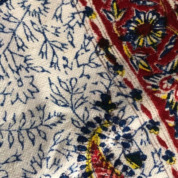 Isfahan Gholamreza Rezvani Paisley Floral Printed Wrap Scarf Ivory - NEW - Picture 4 of 7